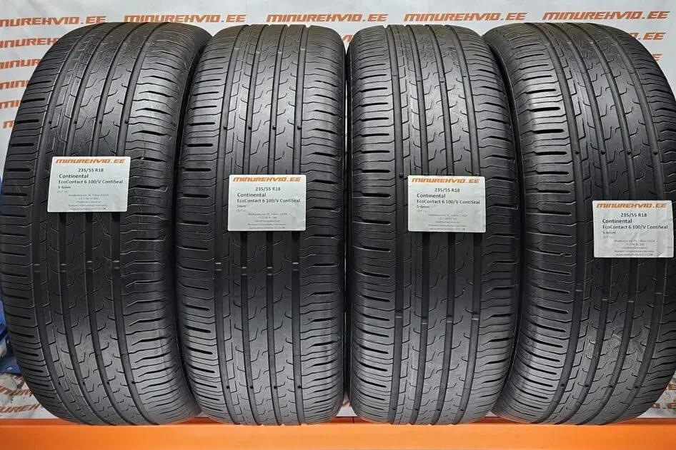 Подержанный летняя шина 235/55R18 Continental EcoContact 6 100/V ContiSeal