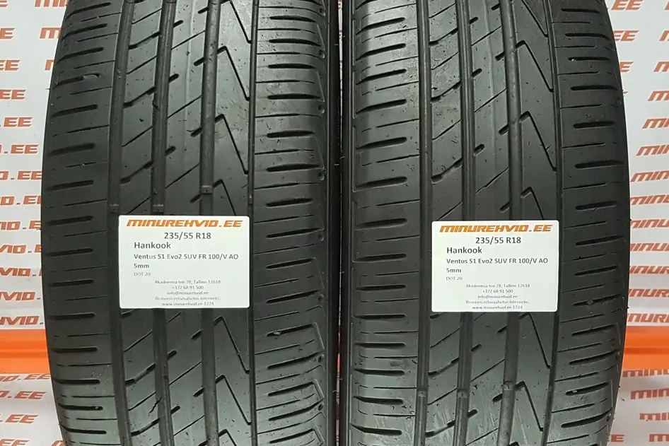Подержанный летняя шина 235/55R18 Hankook Ventus S1 Evo 2 SUV FR 100/V AO