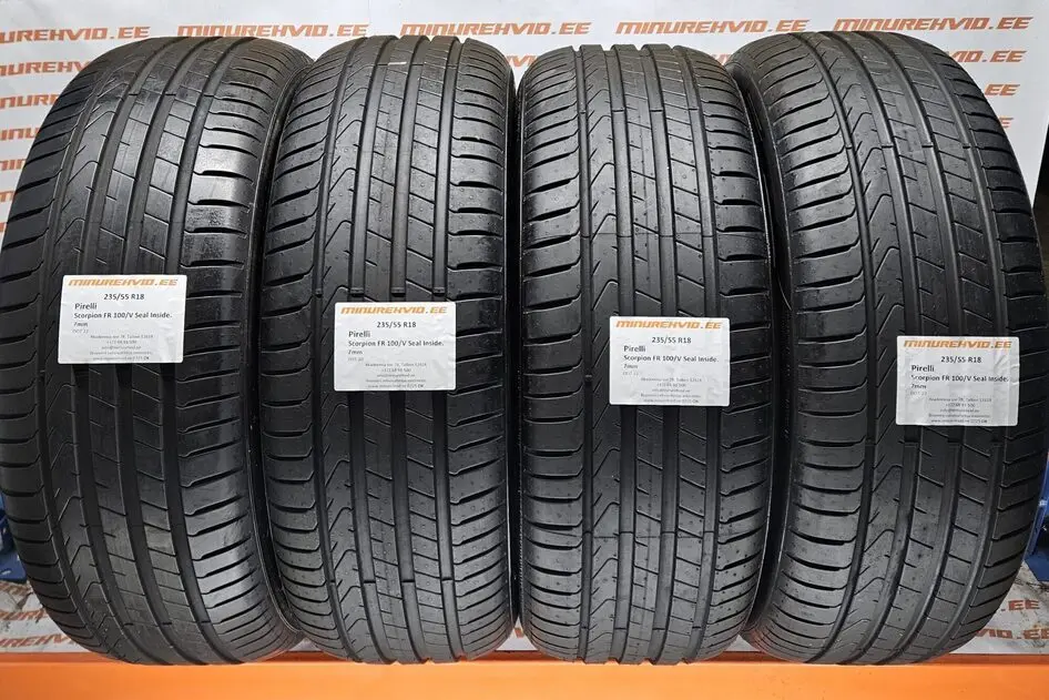 Подержанный летняя шина 235/55R18 Pirelli Scorpion FR 100/V Seal Inside.
