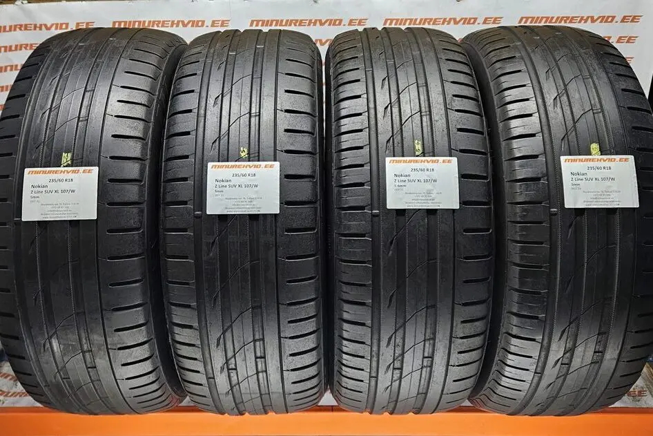 Подержанный летняя шина 235/60R18 Nokian Z Line SUV XL 107/W