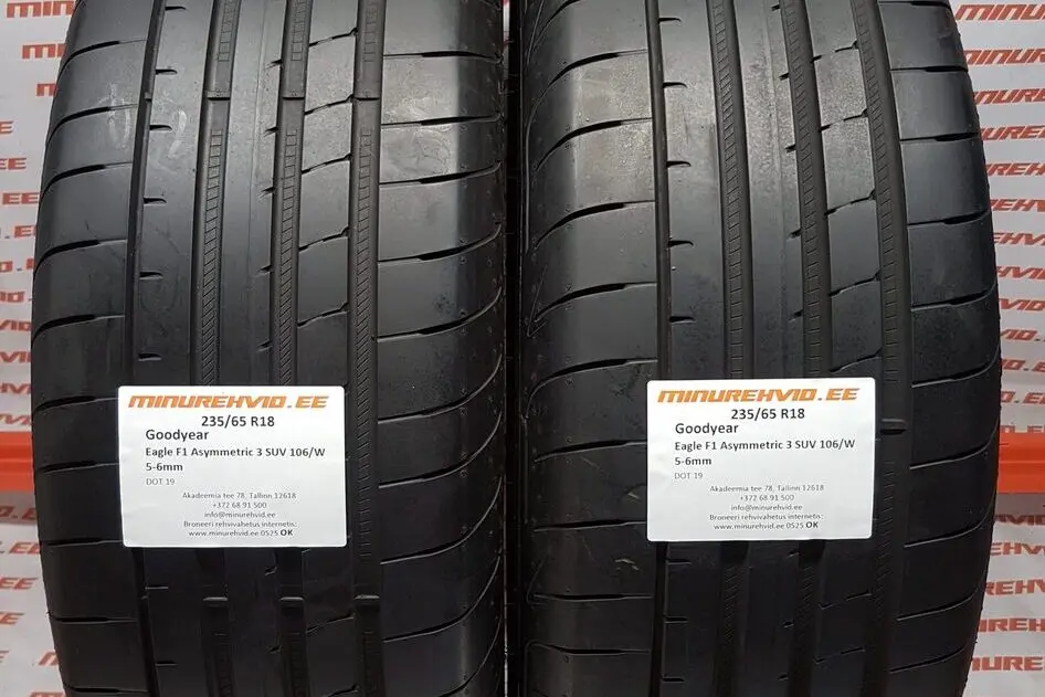 Подержанный летняя шина 235/65R18 GoodYear Eagle F1 Asymmetric 3 SUV 106/W