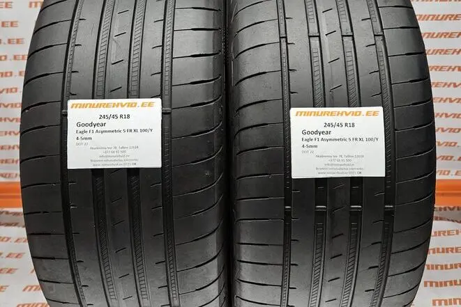 Подержанный летняя шина 245/45R18 GoodYear Eagle F1 Asymmetric 5 FR XL 100/Y