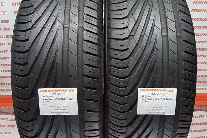 Подержанный летняя шина 255/55R18 Uniroyal RainSport 3 SUV FR XL 109/Y