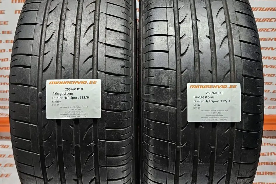 Подержанный летняя шина 255/60R18 Bridgestone Dueler H/P Sport 112/H