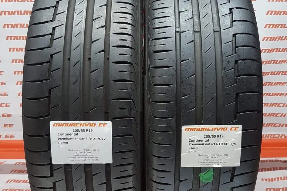 Подержанный летняя шина 205/55R19 Continental PremiumContact 6 FR XL 97/V