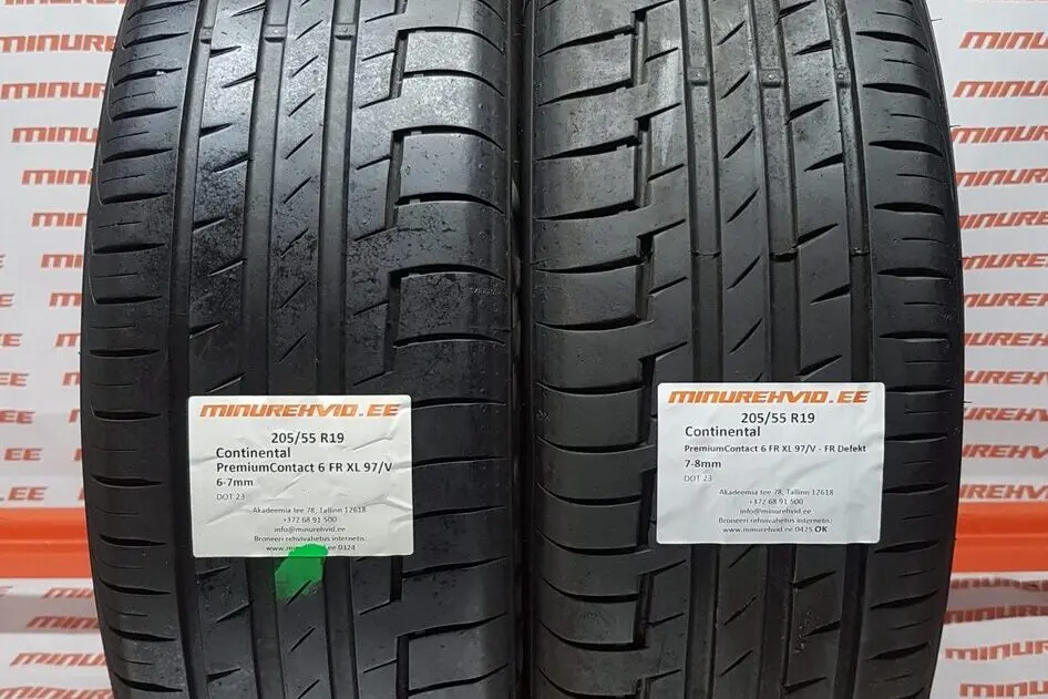 Подержанный летняя шина 205/55R19 Continental PremiumContact 6 FR XL 97/V - FR Defekt