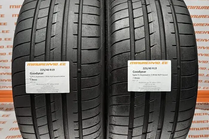 Подержанный летняя шина 225/40R19 GoodYear Egale F1 Asymmetric 5 FR XL 93/Y Sound fr-defekt