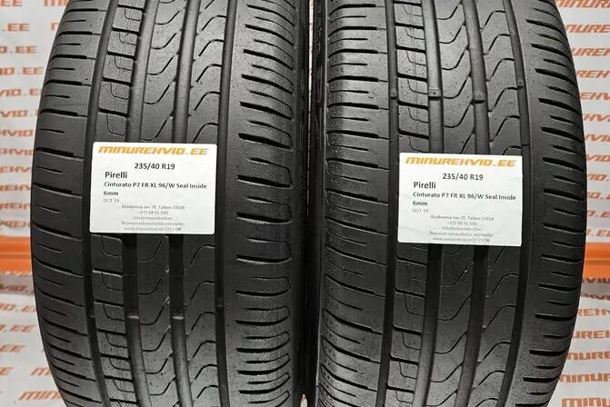 Подержанный летняя шина 235/40R19 Pirelli Cinturato P7 FR XL 96/W Seal Inside
