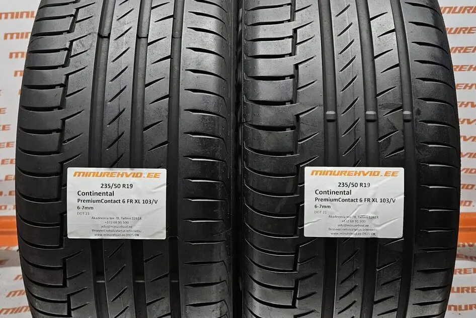 Подержанный летняя шина 235/50R19 Continental PremiumContact 6 FR XL 103/V