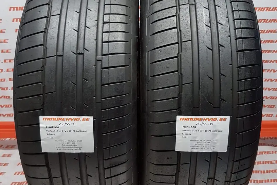 Подержанный летняя шина 235/55R19 Hankook Ventus S1 Evo 3 EV + 101/T SealGuard