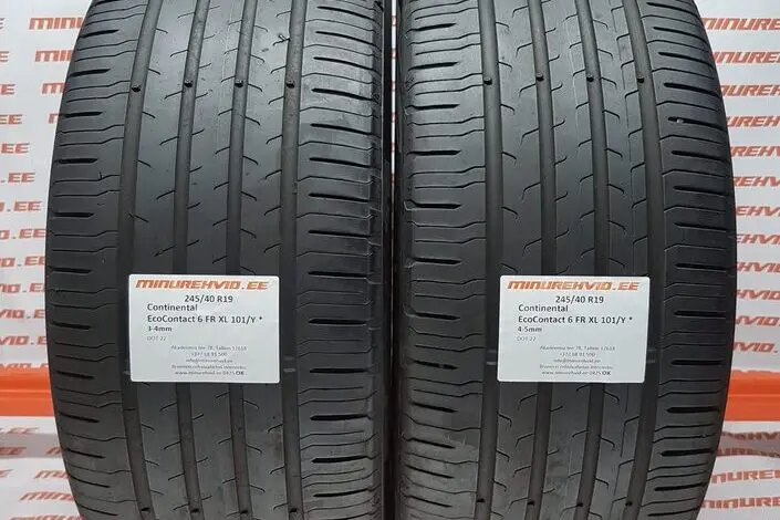 Подержанный летняя шина 245/40R19 Continental EcoContact 6 FR XL 101/Y *