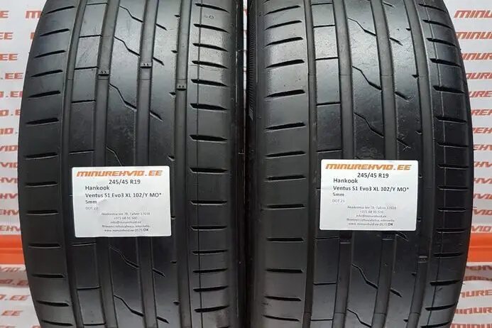 Подержанный летняя шина 245/45R19 Hankook Ventus S1 Evo 3 XL 102/Y MO*