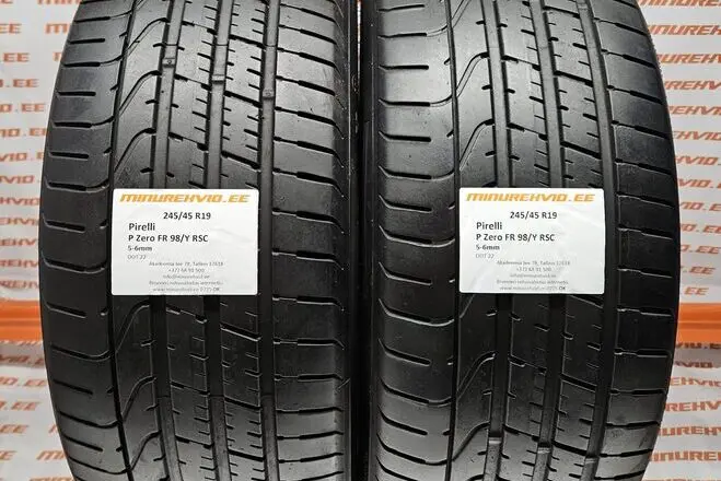 Подержанный летняя шина 245/45R19 Pirelli P Zero FR 98/Y RSC