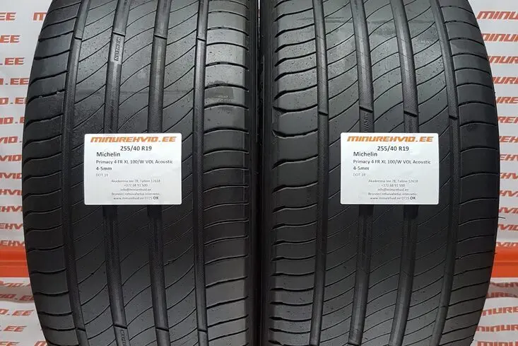 Подержанный летняя шина 255/40R19 Michelin Primacy 4 FR XL 100/W VOL Acoustic