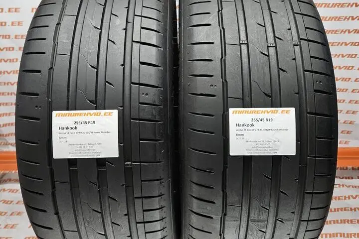 Подержанный летняя шина 255/45R19 Hankook Ventus S1 Evo 3 EV FR XL 104/W Sound Absorber