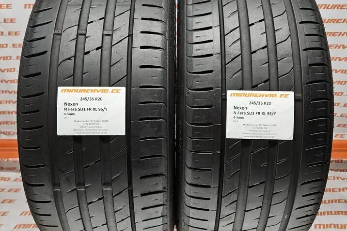 Подержанный летняя шина 245/35R20 Nexen N Fera SU1 FR XL 95/Y