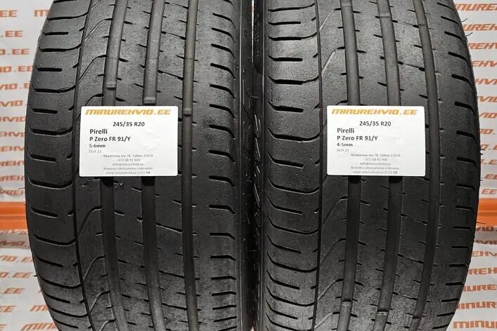 Подержанный летняя шина 245/35R20 Pirelli P Zero FR 91/Y