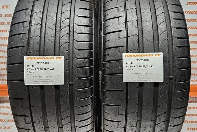 Подержанный летняя шина 245/35R20 Pirelli P Zero PZ4 FR 91/Y NA1