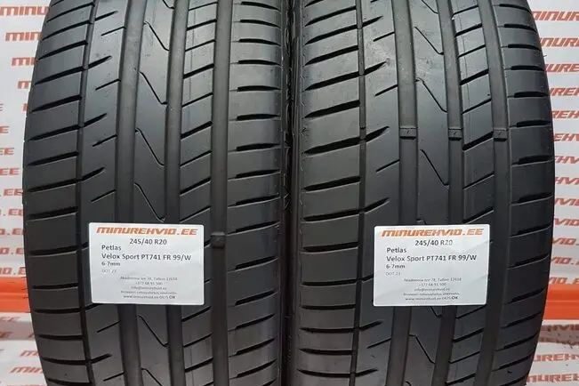 Подержанный летняя шина 245/40R20 Petlas Velox Sport PT741 FR 99/W