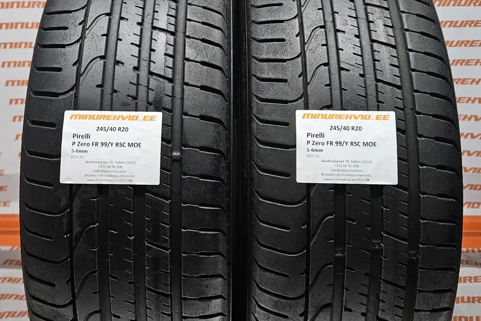 Подержанный летняя шина 245/40R20 Pirelli P Zero FR 99/Y RSC MOE