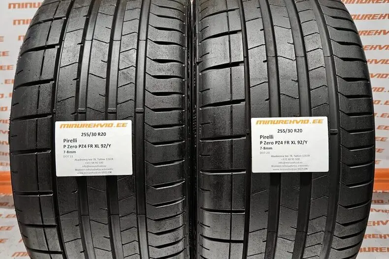 Подержанный летняя шина 255/30R20 Pirelli P Zero PZ4 FR XL 92/Y
