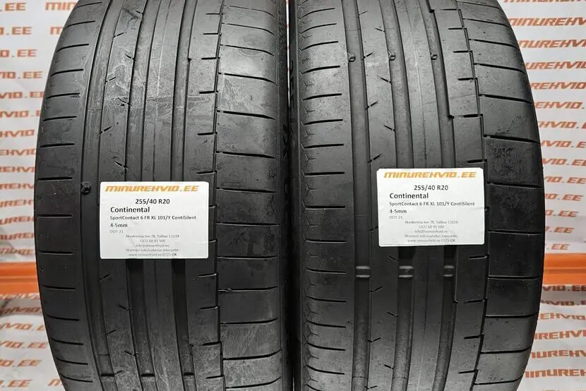Подержанный летняя шина 255/40R20 Continental SportContact 6 FR XL 101/Y ContiSilent
