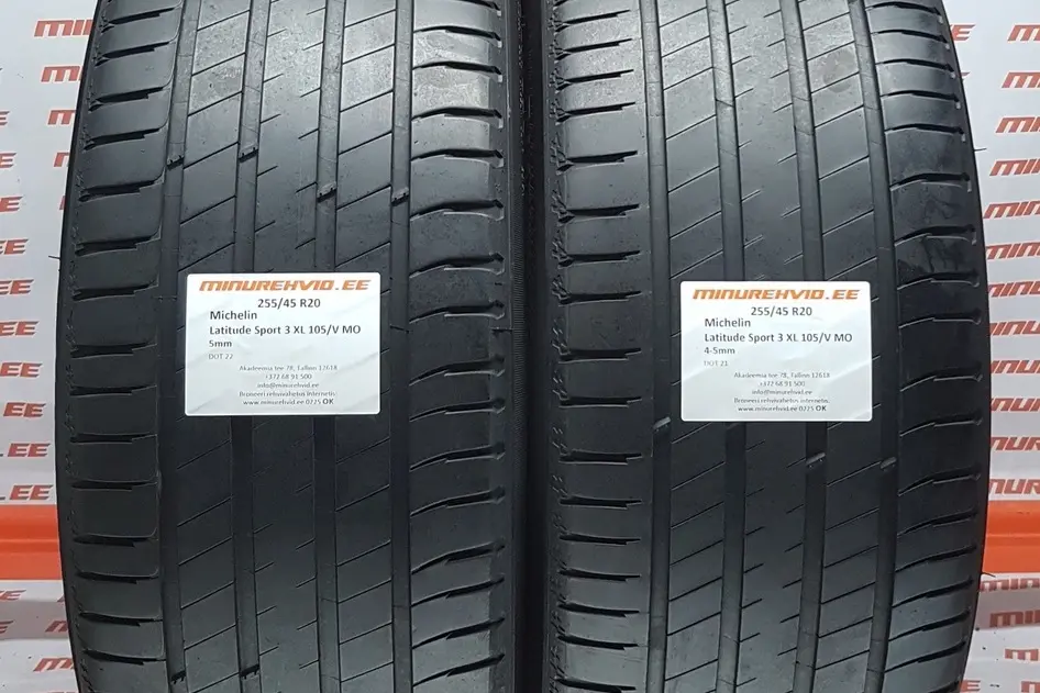 Подержанный летняя шина 255/45R20 Michelin Latitude Sport 3 FR XL 105/Y MO