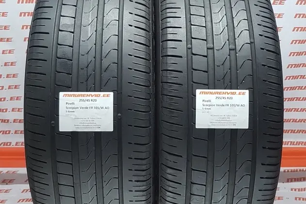 Подержанный летняя шина 255/45R20 Pirelli Scorpion Verde FR 101/W AO