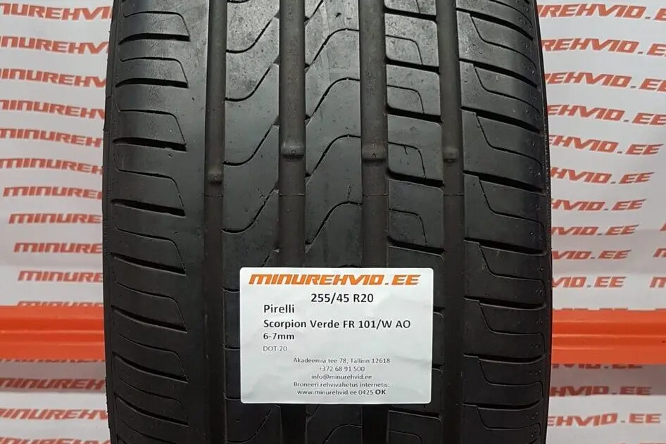 Подержанный летняя шина 255/45R20 Pirelli Scorpion Verde FR 101/W AO