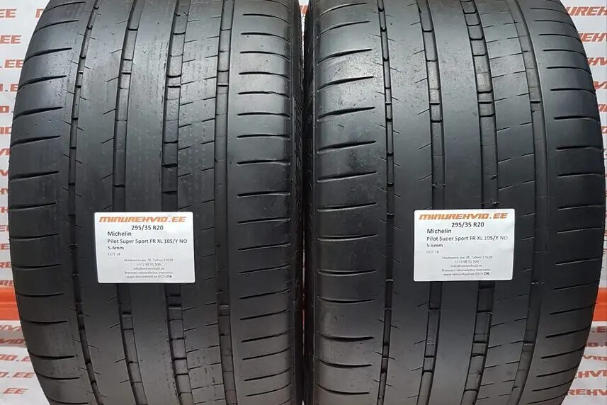 Подержанный летняя шина 295/35R20 Michelin Pilot Super Sport FR XL 105/Y NO