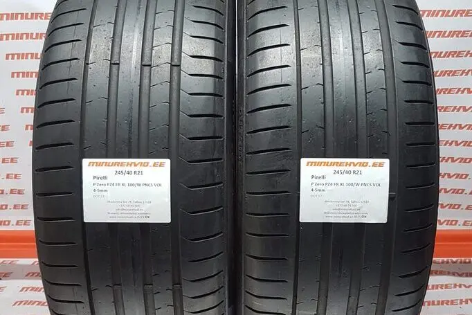 Подержанный летняя шина 245/40R21 Pirelli P Zero PZ4 FR XL 100/W PNCS VOL