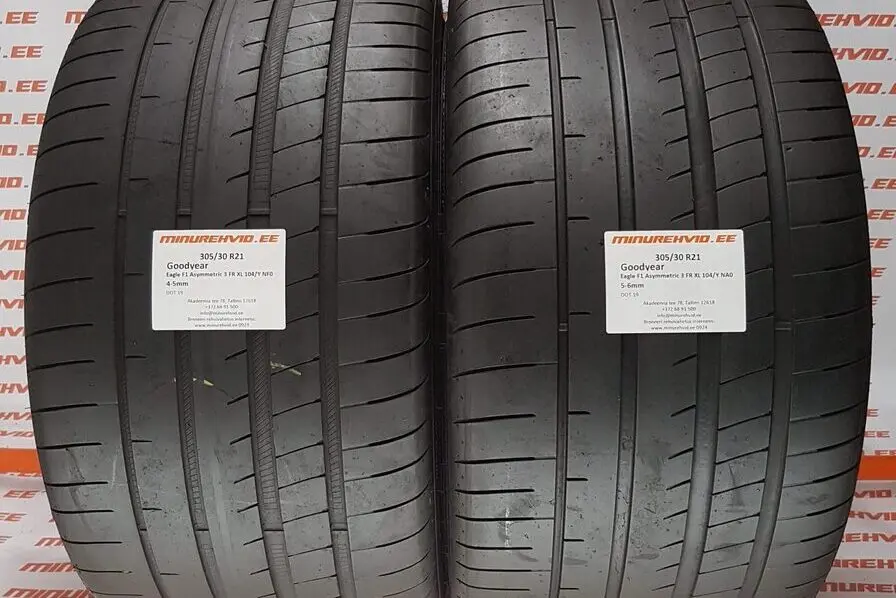 Used summer tire 305/30R21 GoodYear Eagle F1 Asymmetric 3 FR XL 104/Y NA0