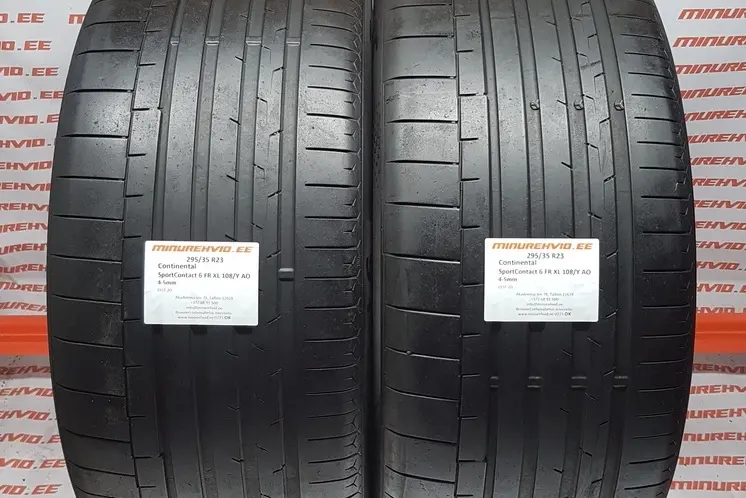 Used summer tire 295/35R23 Continental SportContact 6 FR XL 108/Y AO