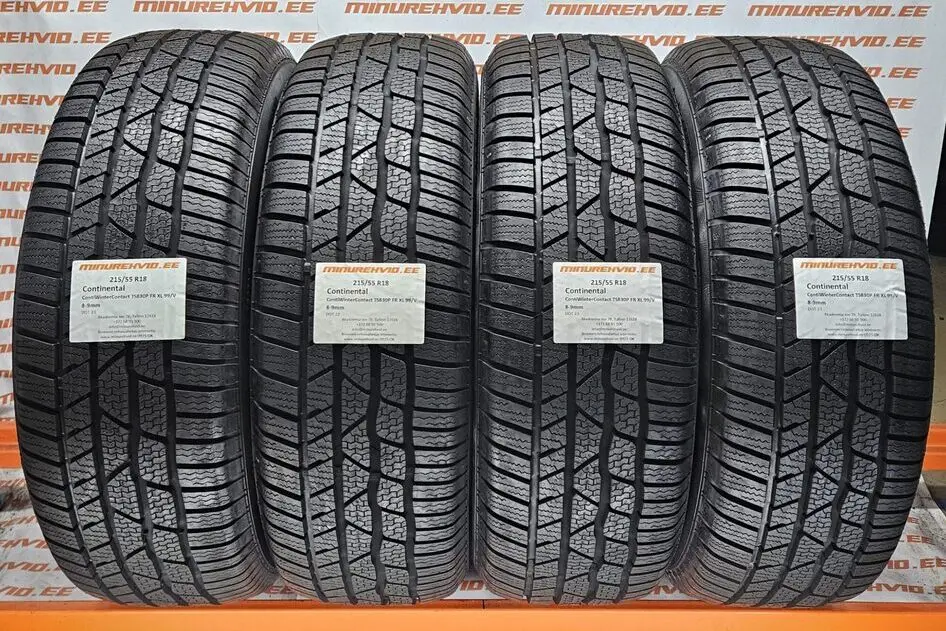 Used studless winter tire 215/55R18 Continental ContiWinterContact TS830P FR XL 99/V