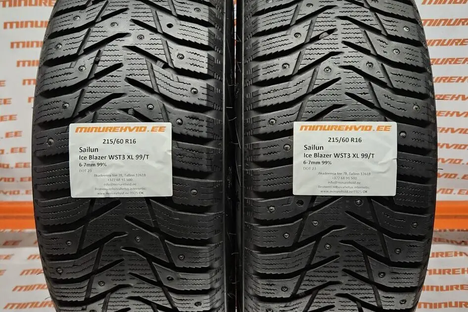 Used studded tire 215/60R16 Sailun Ice Blazer WST3 XL 99/T