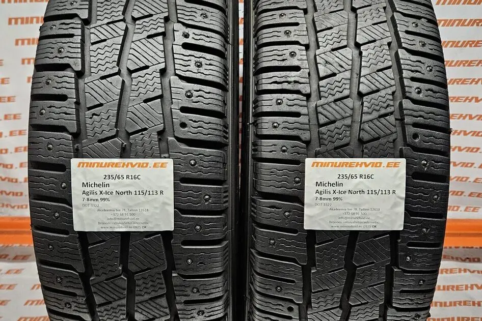 Used studded tire 235/65R16 Michelin Agilis X-Ice North 115/113 R.