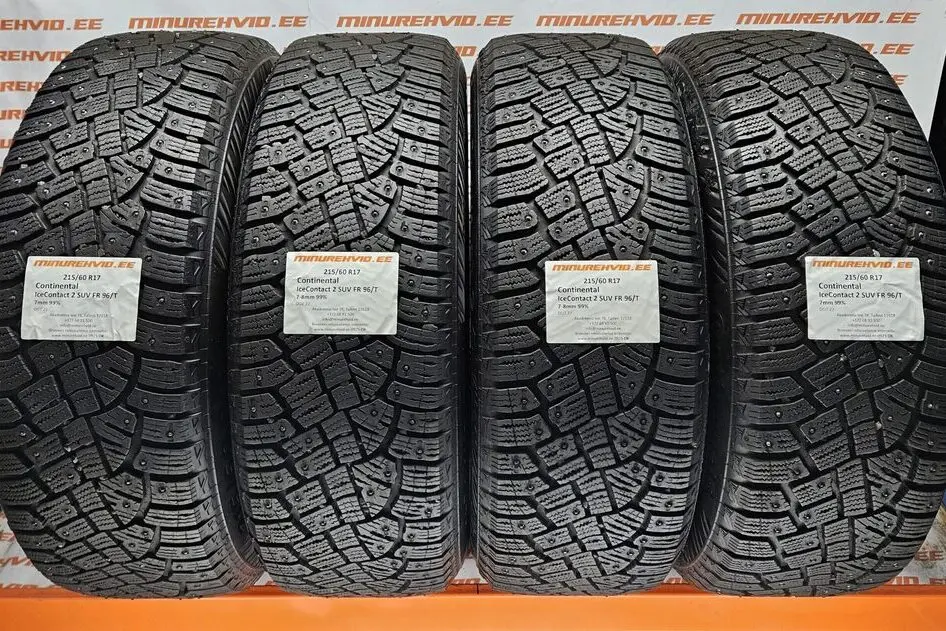 Used studded tire 215/60R17 Continental IceContact 2 SUV FR 96/T