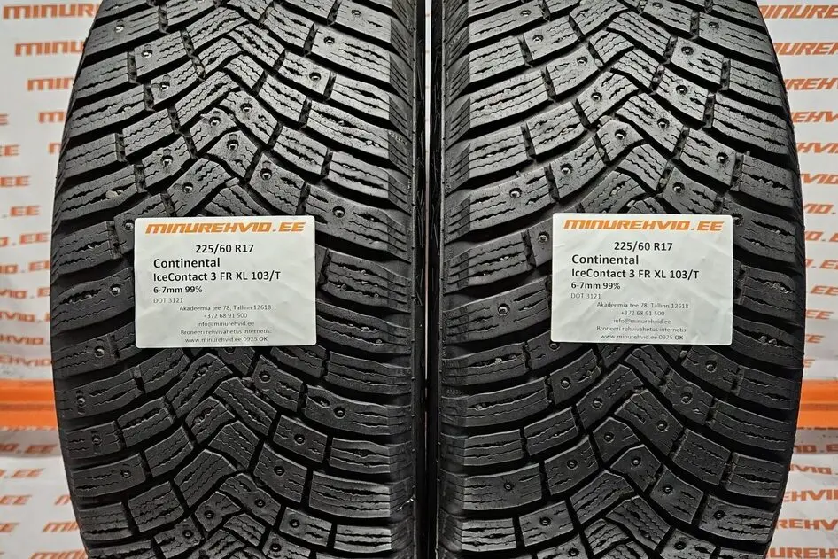 Used studded tire 225/60R17 Continental IceContact 3 FR XL 103/T