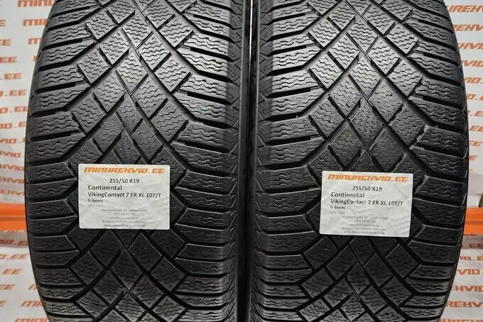 Used studless winter tire 255/50R19 Continental VikingContact 7 FR XL 107/T