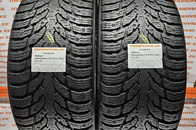 Used studded tire 275/40R20 Nokian Hakkapeliitta 9 SUV FR XL 106/T
