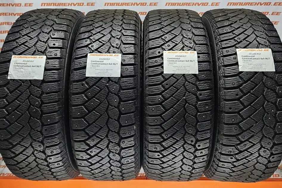 Подержанный шипованная шина 215/60R17 Continental ContiIceContact 4x4 96/T