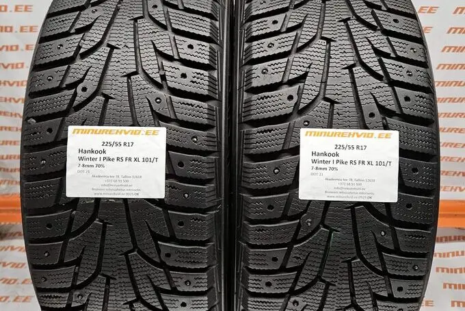 Подержанный шипованная шина 225/55R17 Hankook Winter I Pike RS FR XL 101/T