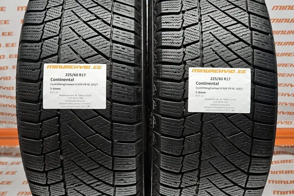 Kasutatud lamellrehv 225/60R17 Continental ContiVikingContact 6 SUV FR XL 103/T