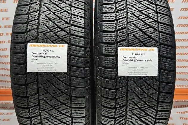 Kasutatud lamellrehv 215/60R17 Continental ContiVikingContact 6 96/T