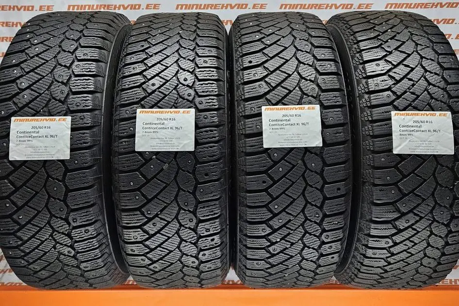 Подержанный шипованная шина 205/60R16 Continental ContiIceContact XL 96/T