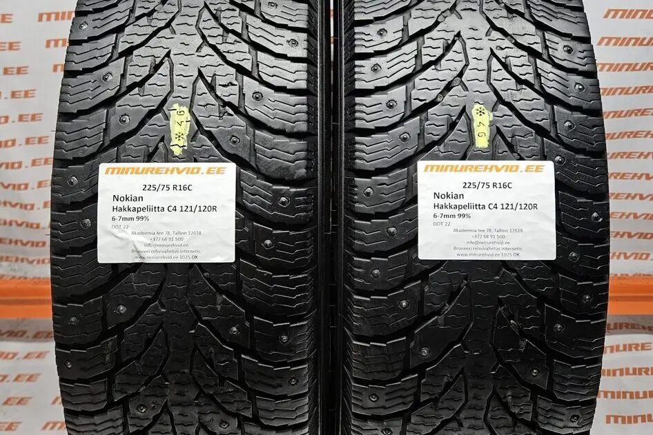 Used studded tire 225/75R16 Nokian Hakkapeliitta C4 121/120R