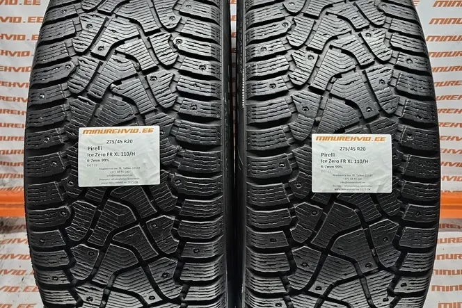 Подержанный шипованная шина 275/45R20 Pirelli Ice Zero FR XL 110/H