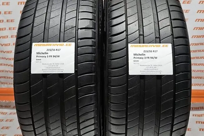 Kasutatud suverehv 215/55R17 Michelin Primacy 3 FR 94/W.