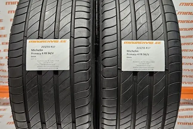 Kasutatud suverehv 215/55R17 Michelin Primacy 4 FR 94/V.