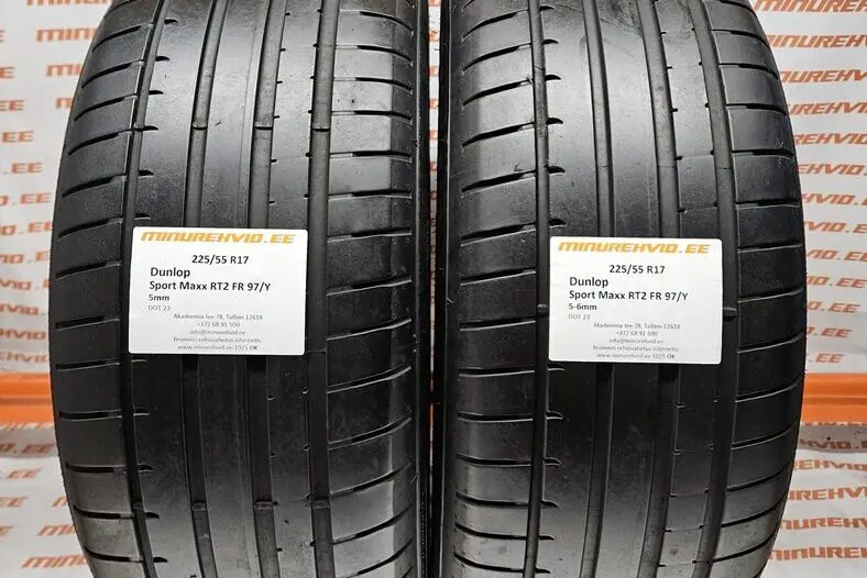 Kasutatud suverehv 225/55R17 Dunlop Sport Maxx RT2 FR 97/Y
